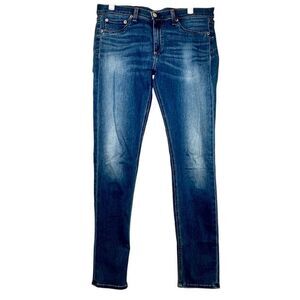Rag & Bone Low Rise Stretch Skinny Denim Jeans Medium Wash Size 31